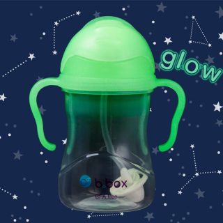 Bbox Fľaša so váženou netečúcou slamkou 240ml Glow